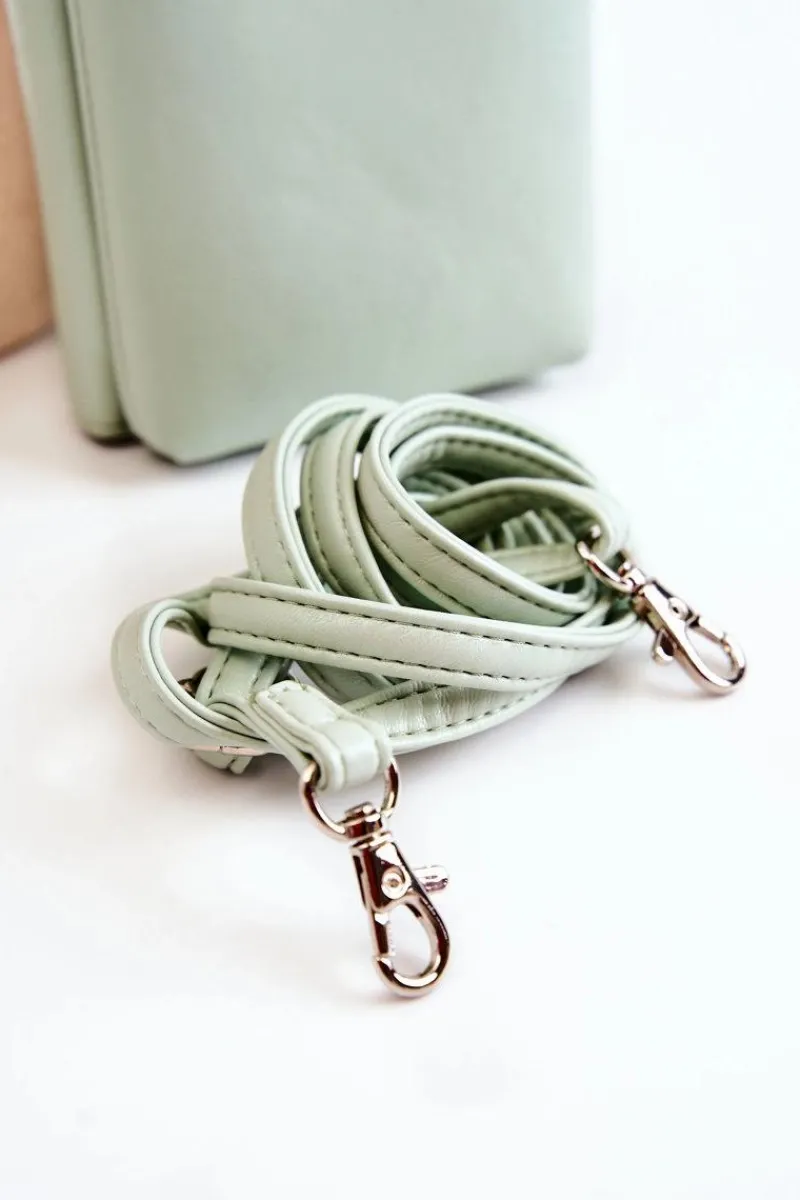 Torebki Monnari|Listonoszki>Monnari Elegancka Torebka Portfel 2w1 ETUA050-008 Miętowa