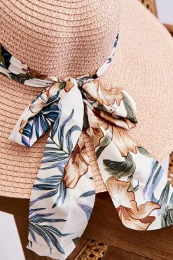 Online Elegancki Damski Kapelusz Z Materiałową Kokardą Różowy Okrycia Głowy