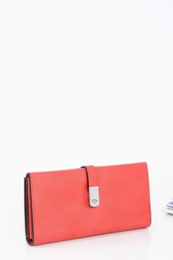 Portfele>Boto Elegancki Damski Portfel Czerwony Na Magnes