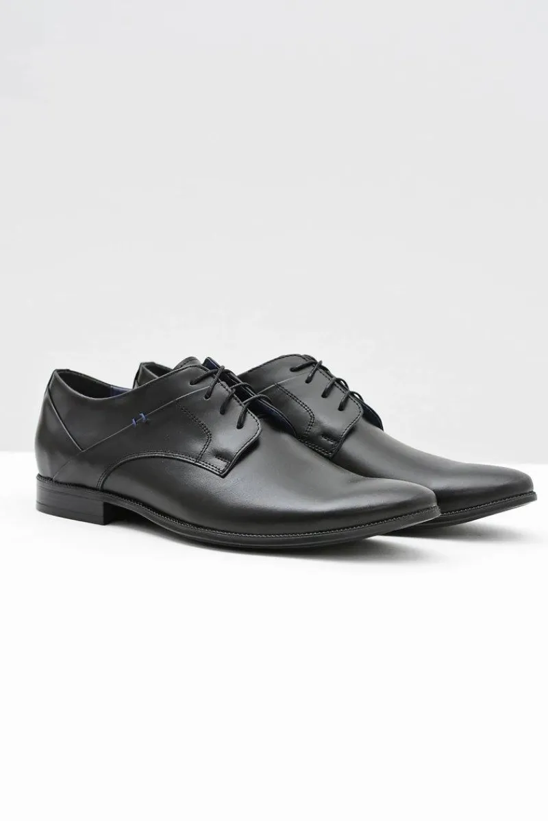 New Eleganckie Czarne Półbuty Gaspare Polska Skóra Męskie Półbuty Eleganckie