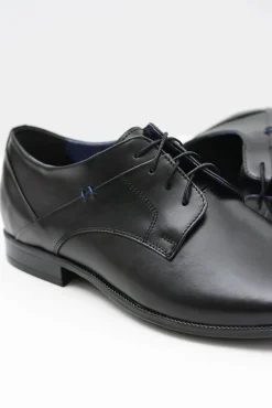 New Eleganckie Czarne Półbuty Gaspare Polska Skóra Męskie Półbuty Eleganckie