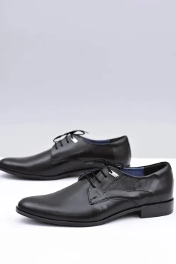 Sale Eleganckie Czarne Półbuty Wizytowe Damaso Męskie Półbuty Eleganckie