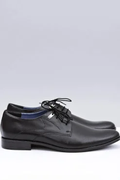 Sale Eleganckie Czarne Półbuty Wizytowe Damaso Męskie Półbuty Eleganckie