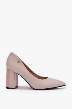 Hot Eleganckie Czółenka Na Słupku Vinceza 62220 Szare Damskie Czółenka Na Słupku|Czółenka Klasyczne