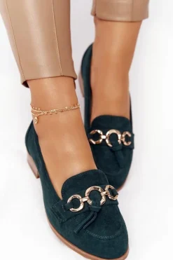 Mokasyny Damskie Zamszowe><noscript><img width=