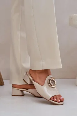 Klapki Na Obcasie|Klapki Damskie Klasyczne><noscript><img width=