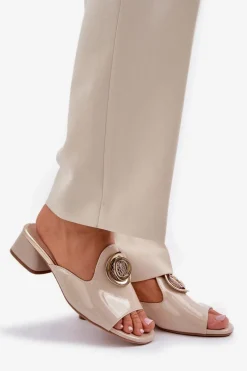 Klapki Na Obcasie|Klapki Damskie Klasyczne><noscript><img width=