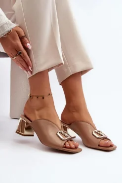 Klapki Na Obcasie|Klapki Damskie Klasyczne><noscript><img width=