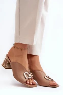 Klapki Na Obcasie|Klapki Damskie Klasyczne><noscript><img width=