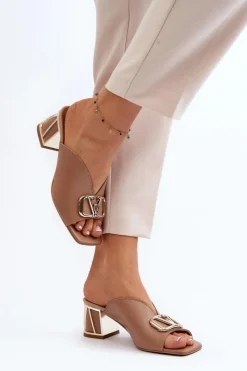 Klapki Na Obcasie|Klapki Damskie Klasyczne><noscript><img width=