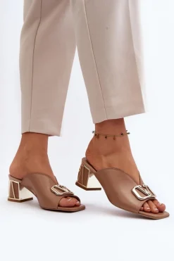 Klapki Na Obcasie|Klapki Damskie Klasyczne><noscript><img width=