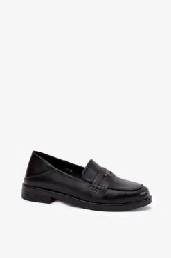 Outlet Eleganckie Mokasyny Damskie Z Naturalnej Skóry Vinceza 18100 Czarne Damskie Loafersy Damskie|Mokasyny Płaskie