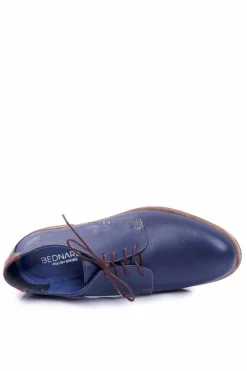 Outlet Boto Eleganckie Męskie Granatowe Półbuty Feliciano