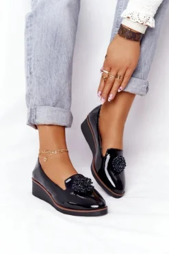 Półbuty Lakierowane><noscript><img width=