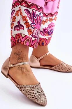 Sandały Płaskie><noscript><img width=