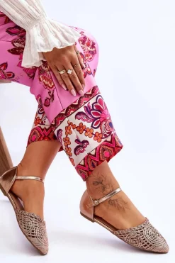 Sandały Płaskie><noscript><img width=