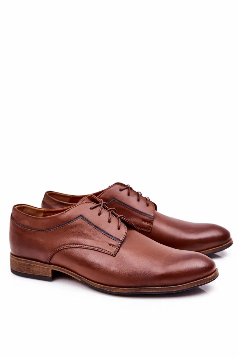 Bednarek Polish Shoes|Półbuty Eleganckie>Boto Eleganckie Skórzane Półbuty Bednarek 684 Brązowe