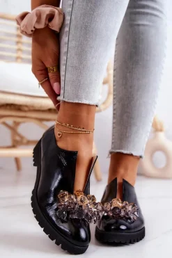 Półbuty Skórzane><noscript><img width=