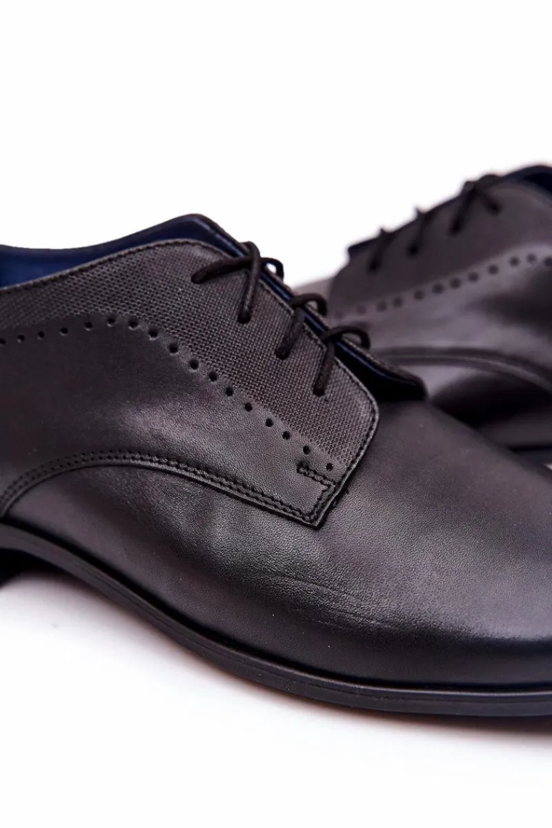 Bednarek Polish Shoes|Półbuty Eleganckie>Boto Eleganckie Skórzane Półbuty Bednarek 724 Czarne