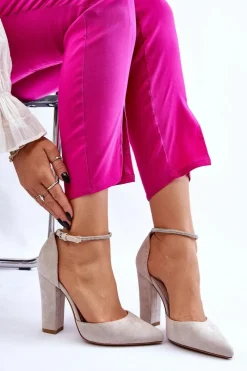 Czółenka Zamszowe|Czółenka Na Słupku><noscript><img width=