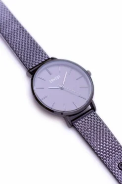 Zegarki>Ernest Damski Czarny Zegarek Na Rękę BlowMyMind