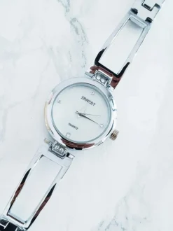 Discount Ernest Damski Srebrny Zegarek na Bransolecie Claus