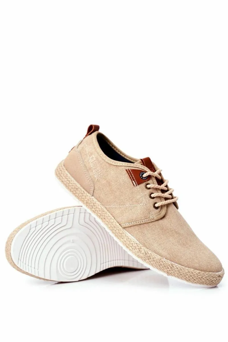 Trampki Męskie Big Star|Trampki Niskie>Big Star Shoes Esapdryle Męskie Big Star Beżowe FF174153