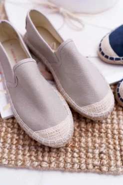 Best Cross Jeans Espadryle Damskie Szare DD2R4104