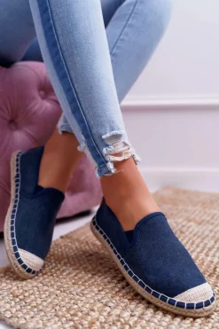 Clearance Cross Jeans Espadryle Damskie Granatowe DD2R4108