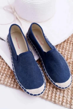 Clearance Cross Jeans Espadryle Damskie Granatowe DD2R4108