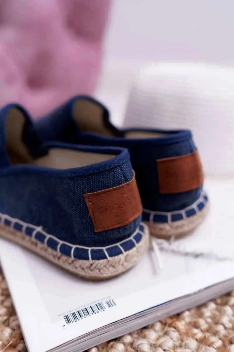 Clearance Cross Jeans Espadryle Damskie Granatowe DD2R4108