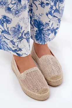 Espadryle Na Platformie>Buty damskie Vinceza Espadryle Damskie Na Platformie Vinceza 17392 Beżowe Beżowy