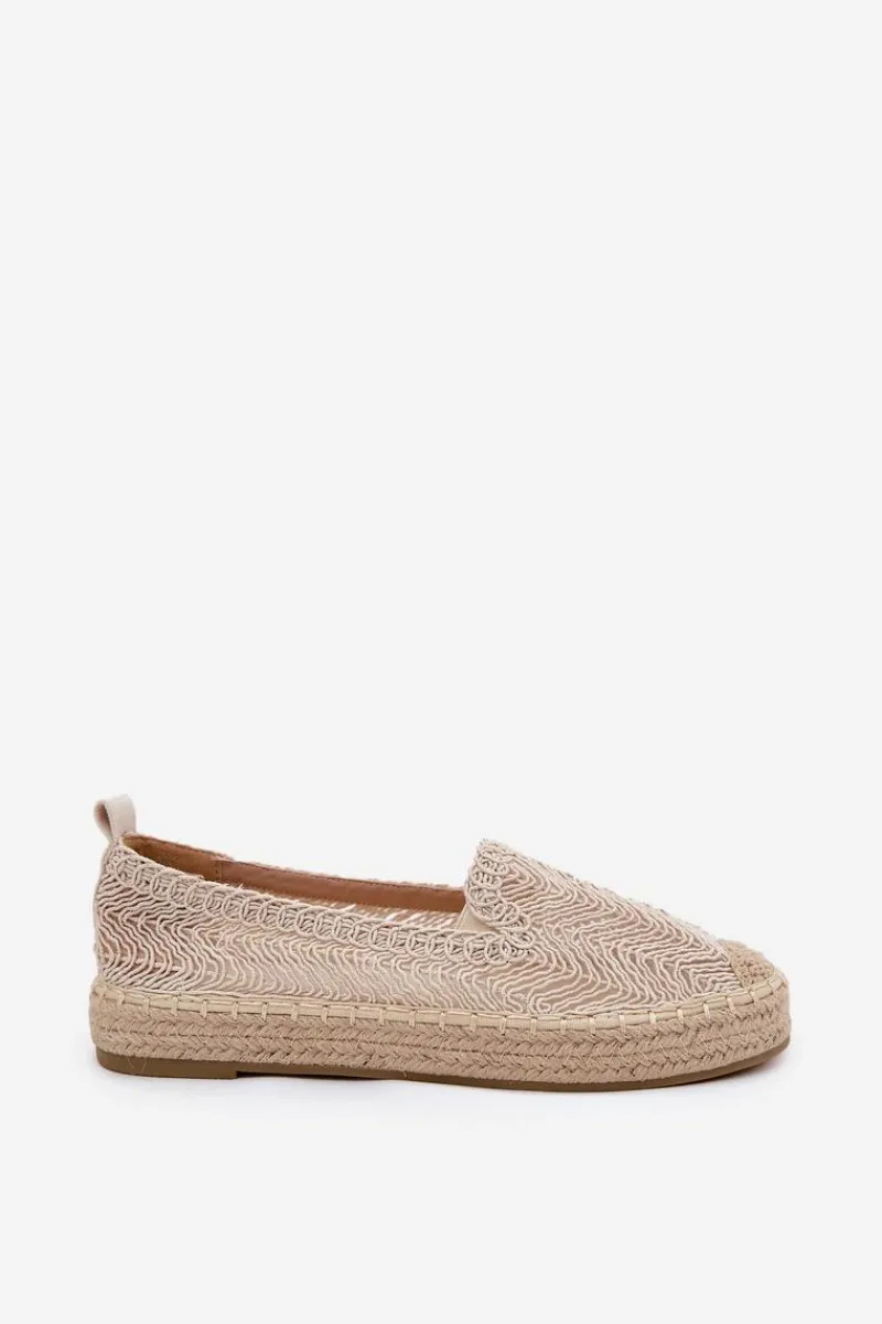 Espadryle Na Platformie>Buty damskie Vinceza Espadryle Damskie Na Platformie Vinceza 17392 Beżowe Beżowy