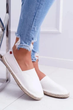 New Big Star Shoes Espadryle Damskie Pleciona Podeszwa Białe Big Star DD274A148