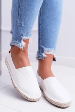 New Big Star Shoes Espadryle Damskie Pleciona Podeszwa Białe Big Star DD274A148