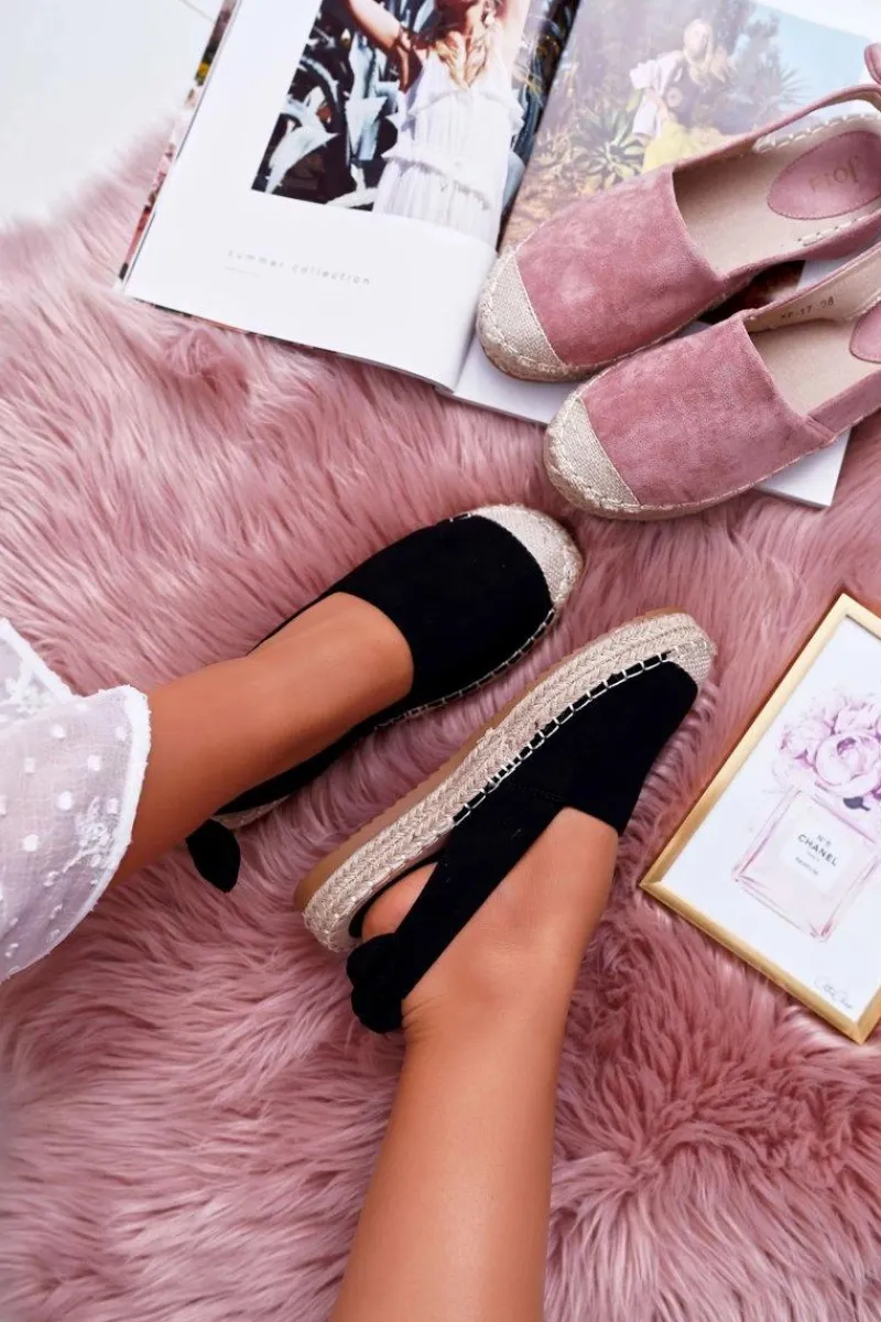 Boto Espadryle Damskie Tenisówki Czarne Moriente
