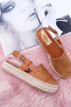 Best Espadryle Damskie Zamszowe Na Platformie Camel Parteno Damskie Czarne Espadryle
