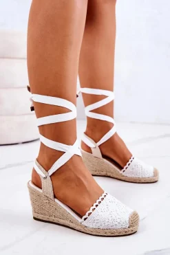 Sandały Na Koturnie|Czarne Espadryle><noscript><img width=