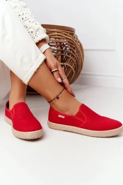 Sale Big Star Shoes Espadryle Na Plecionej Podeszwie Big Star DD274018 Czerwone