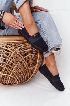 Clearance Big Star Shoes Espadryle Na Plecionej Podeszwie Big Star HH274482 Czarne