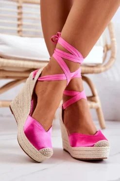 Sandały Na Koturnie|Czarne Espadryle><noscript><img width=