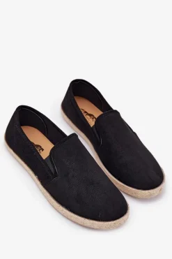 Best Espadryle Tenisówki Męskie Z Eko Zamszu Czarne Lunaria Męskie Trampki Niskie|Trampki Męskie Niskie