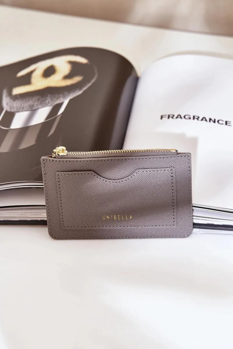 Clearance Boto Etui Na Karty Portmonetka Damska Z Brelokiem Szara Therinore