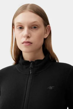 Clearance 4F Polar Czarny Ze Stójką Regular Damski SS23TFLEF049