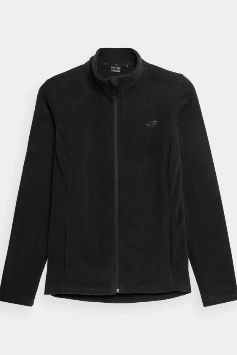 Clearance 4F Polar Czarny Ze Stójką Regular Damski SS23TFLEF049