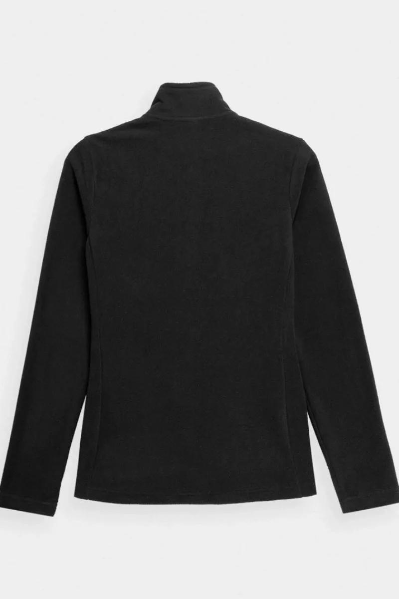 Clearance 4F Polar Czarny Ze Stójką Regular Damski SS23TFLEF049