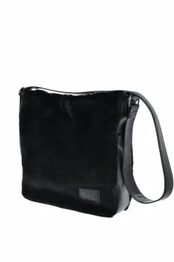 New Futrzana Torebka Big Star OO574037 Czarna Torebki Klasyczne