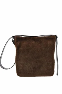 Sale Futrzana Torebka Big Star OO574035 Brązowa Torebki Klasyczne