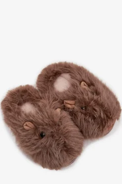 Outlet Boto Futrzane Kapice Damskie Kapibary Brązowe Pravelle