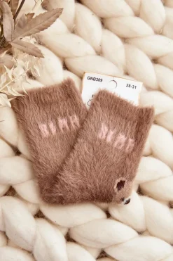 Skarpetki|Skarpetki>Just Play Futrzane Skarpety Dziecięce Z Misiami Brązowe